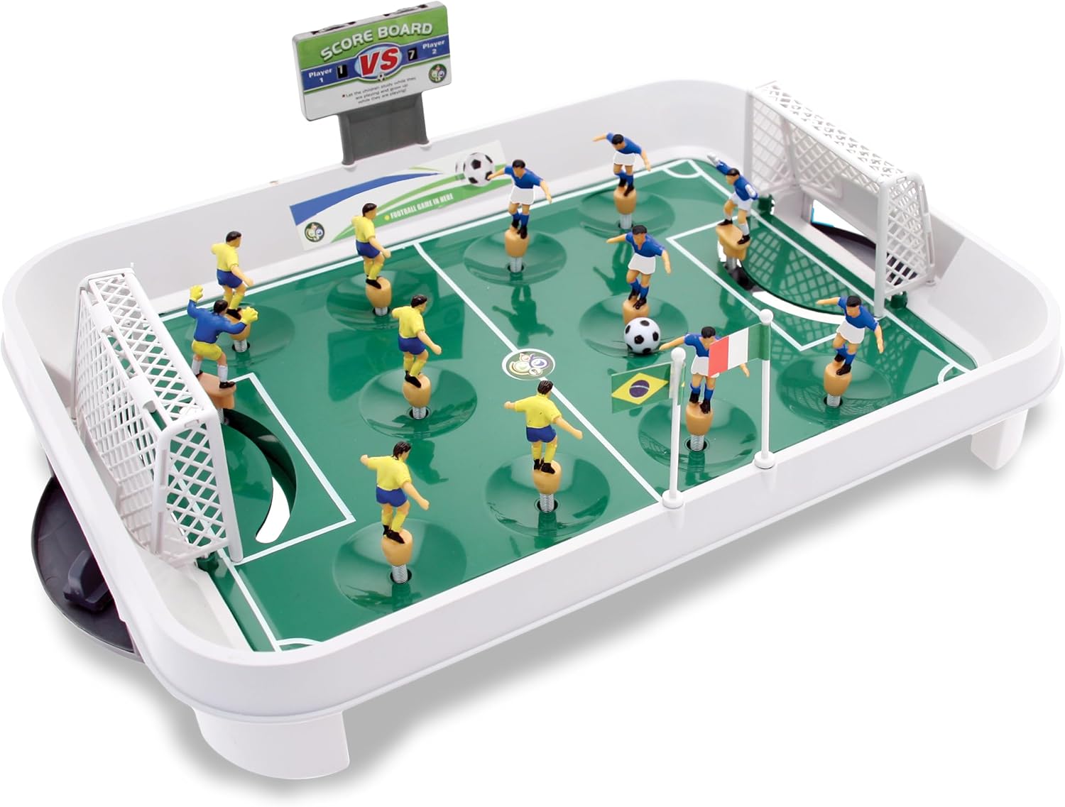 Baby-foot Teorema Pliable avec 2 Balles et Tiges Télescopiques - 158 x 45 x 85 cm - Jeux - Jouets