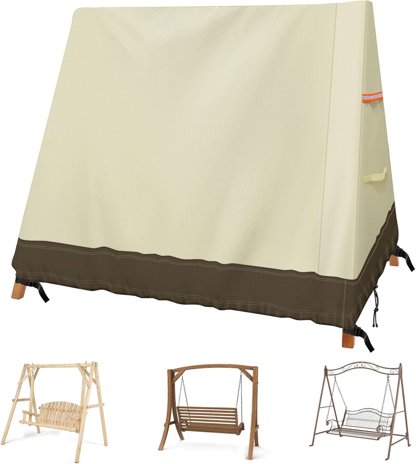 Widesmile Altalena da Esterno con Telaio ad A 420D, Begie