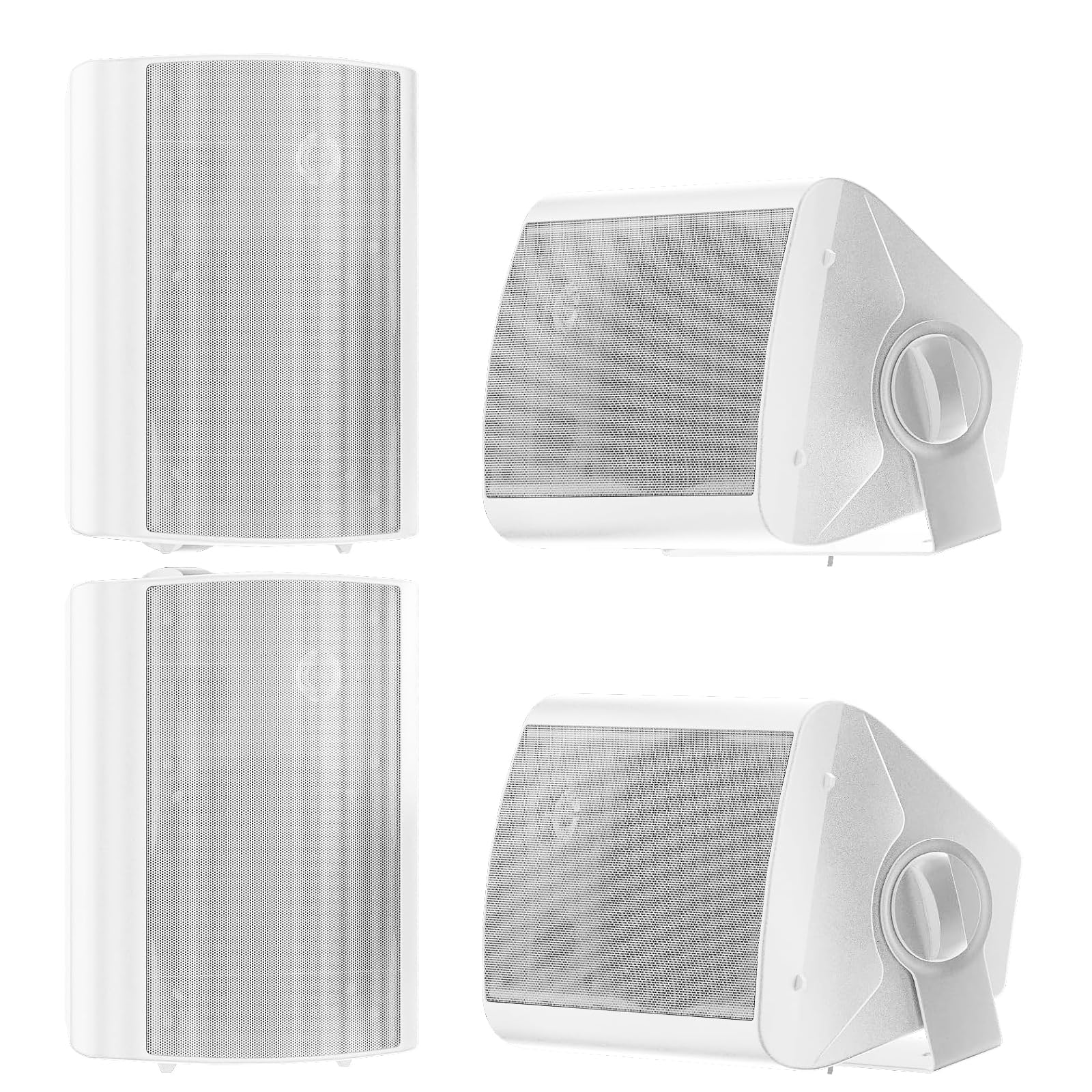 Studiofinix 5.25 Pollici 600W Altoparlanti da Parete, 2 Paia
