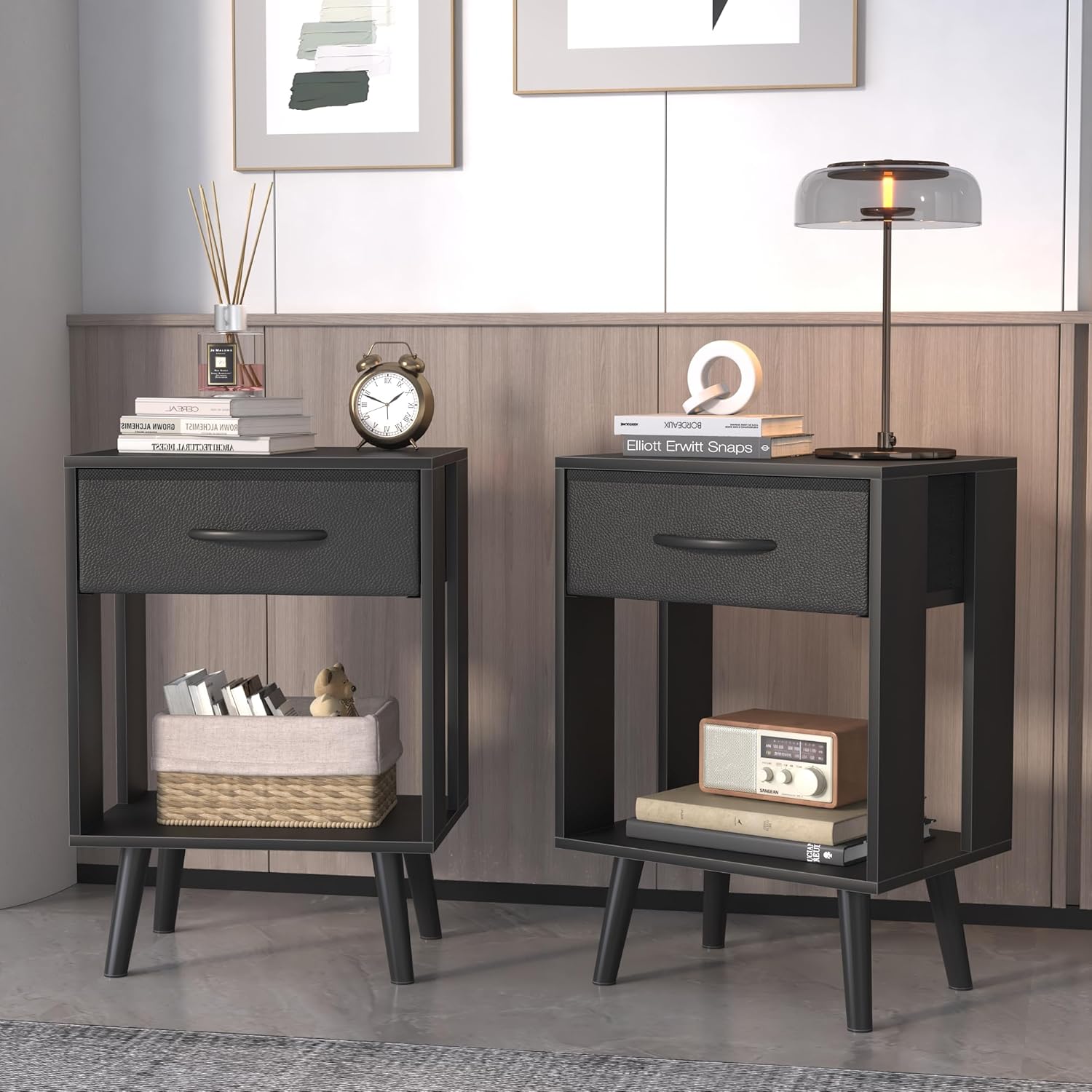 Set 2 Comodini Camera da Letto 40x30x60.3cm - immagine 6