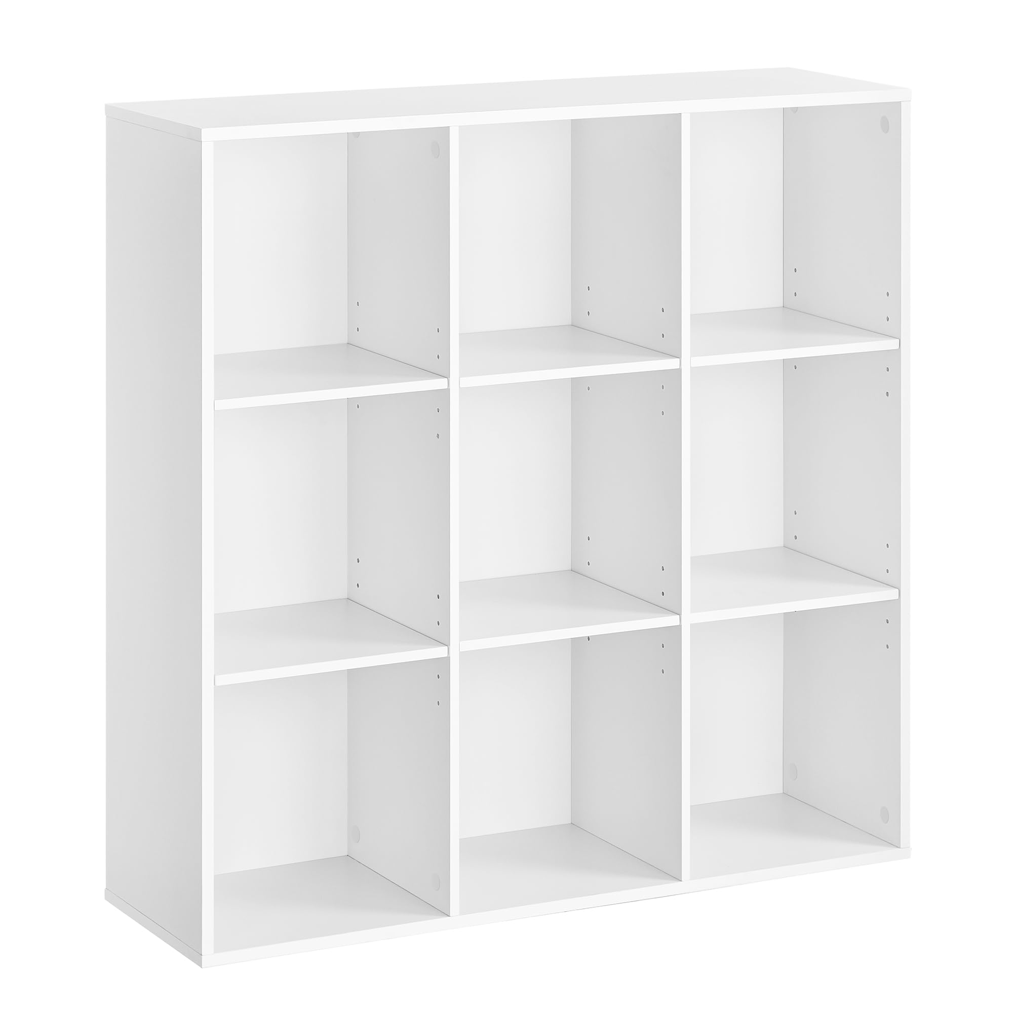 Vasagle Libreria a 9 Cubi 30x97,7x97,5 cm, Bianco LBC177W01
