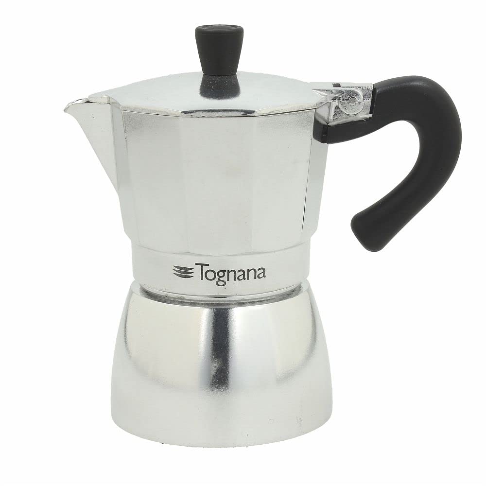 Tognana Grancucina Caffettiera Moka 2 Tazze, Grigio
