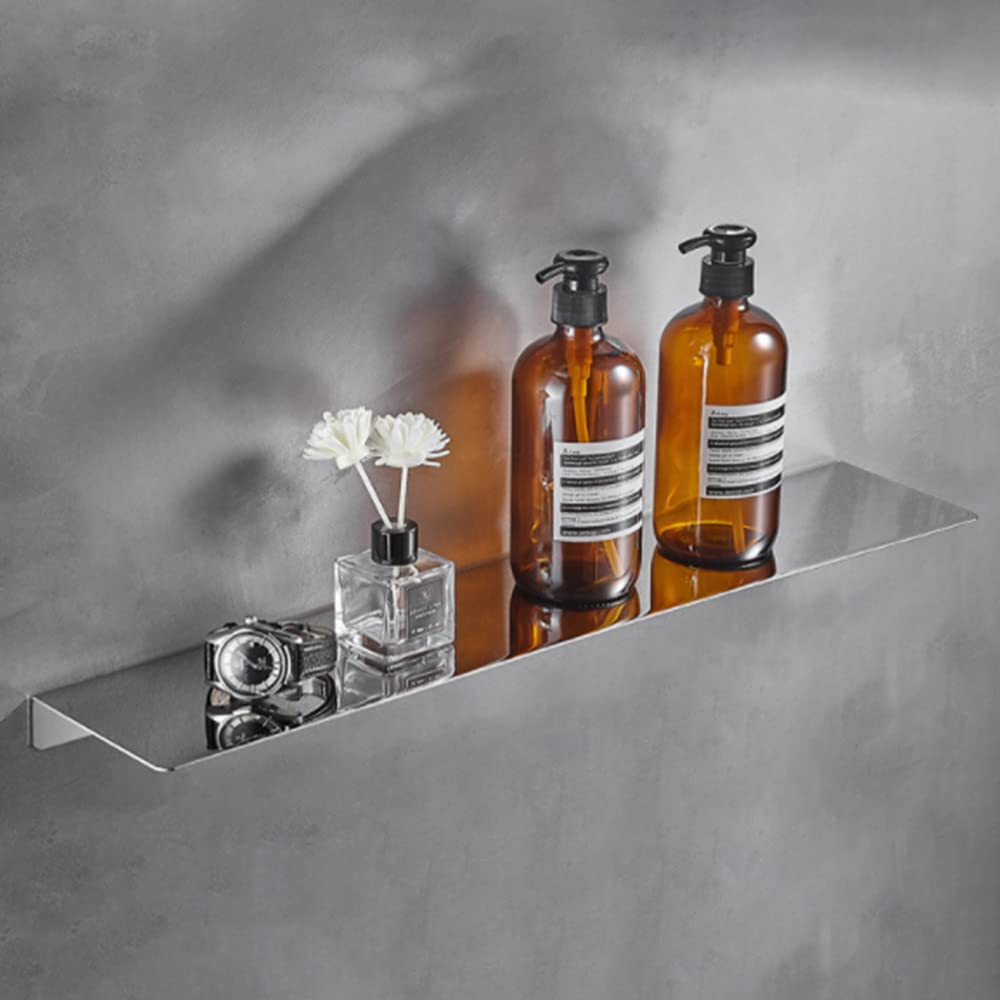 Celbon Mensola Bagno Autoadesiva Acciaio Inox 40cm, Cromo