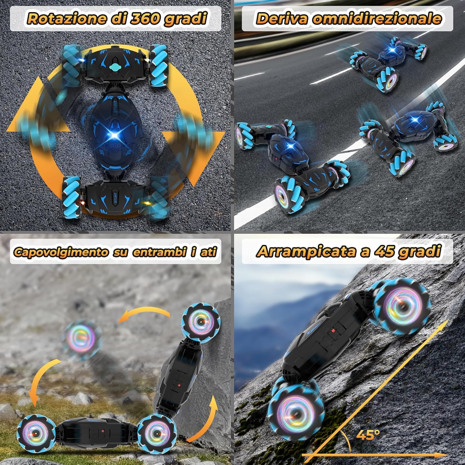 Pristar Macchina Telecomandata RC con Luce e Spray - immagine 6