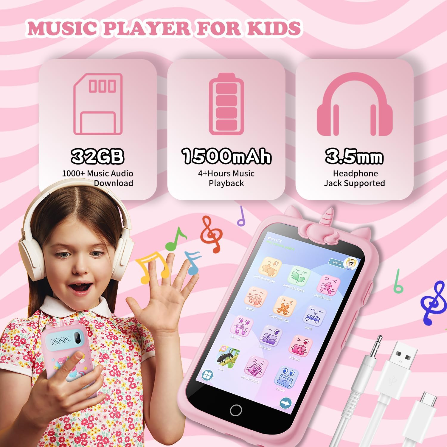 Smart Phone Giocattolo Touchscreen per Bambini 4.9" - immagine 4