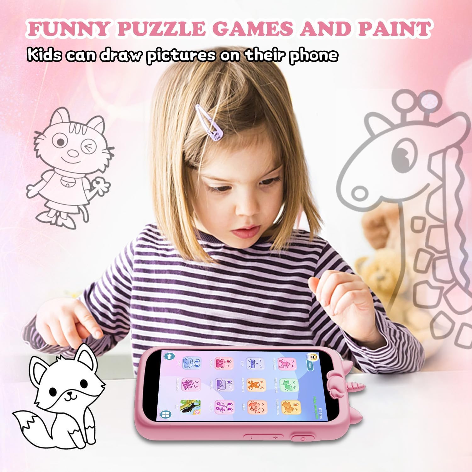 Smart Phone Giocattolo Touchscreen per Bambini 4.9" - immagine 6