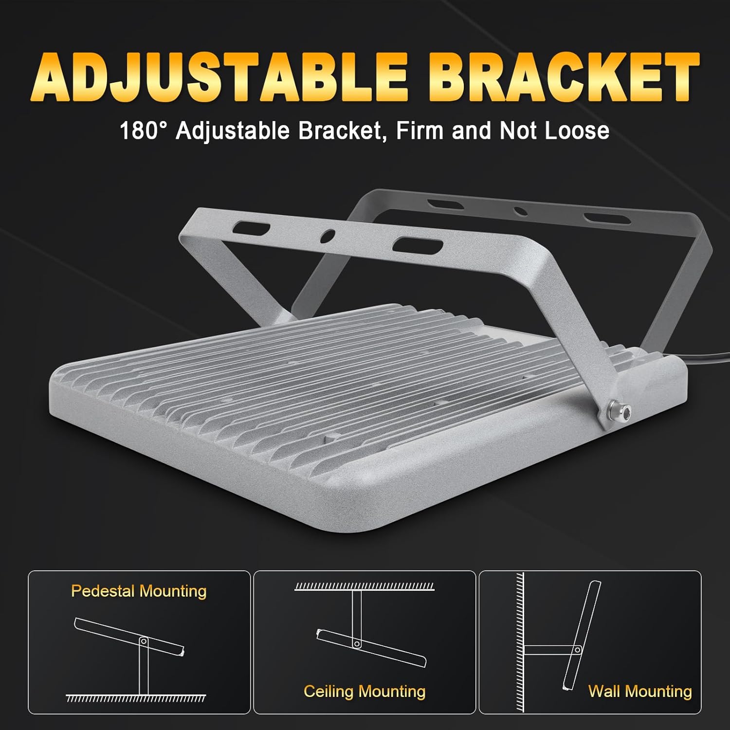 Rigidon Faretto LED 400W con Spina 6000K - immagine 5
