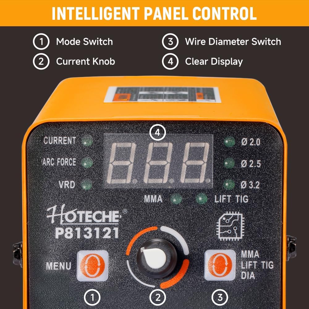 HOTECHE Mini Saldatrice 120A con Accessori - immagine 2