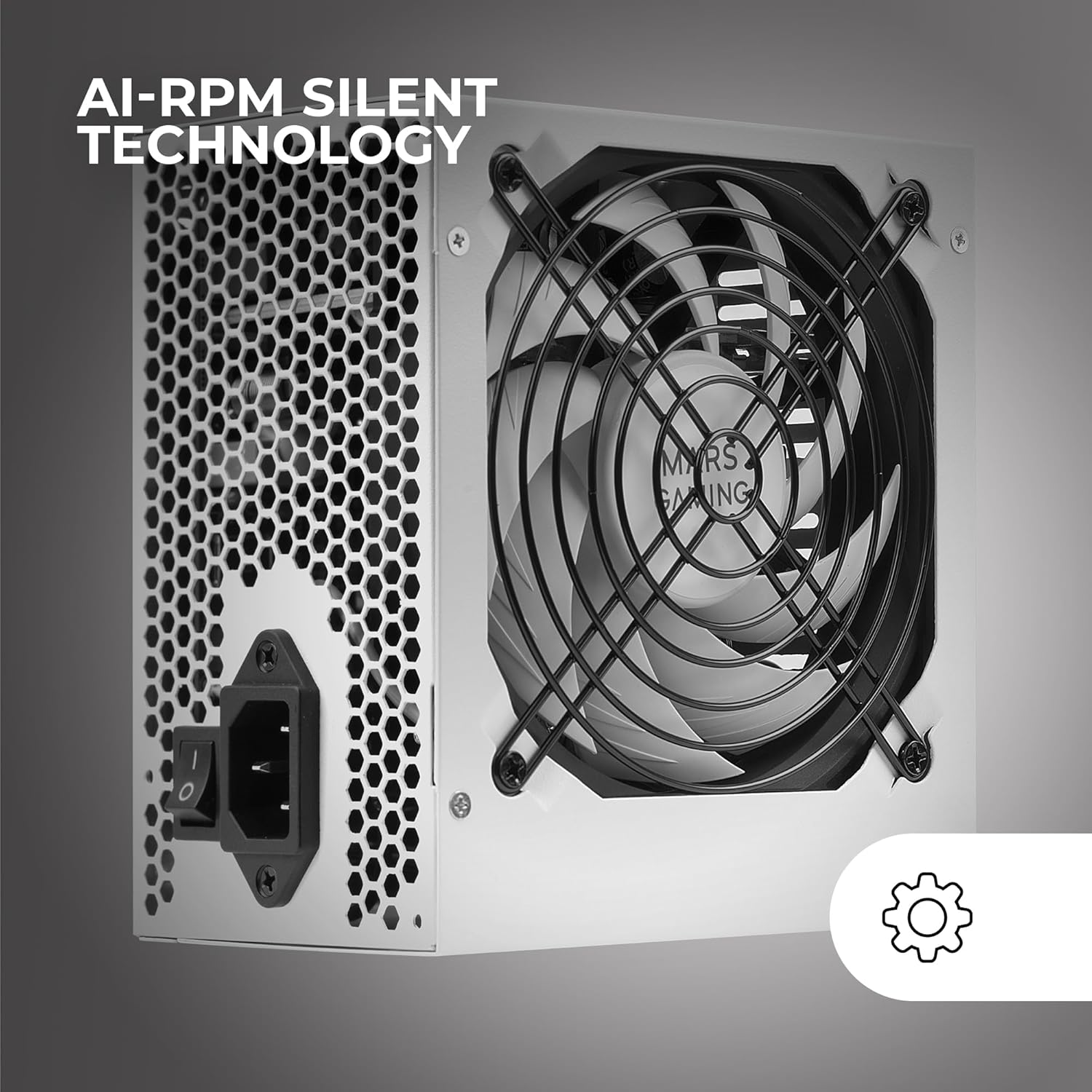 MARSGAMING MPIII850 - Alimentatore PC ATX 850W, Bianco - immagine 4