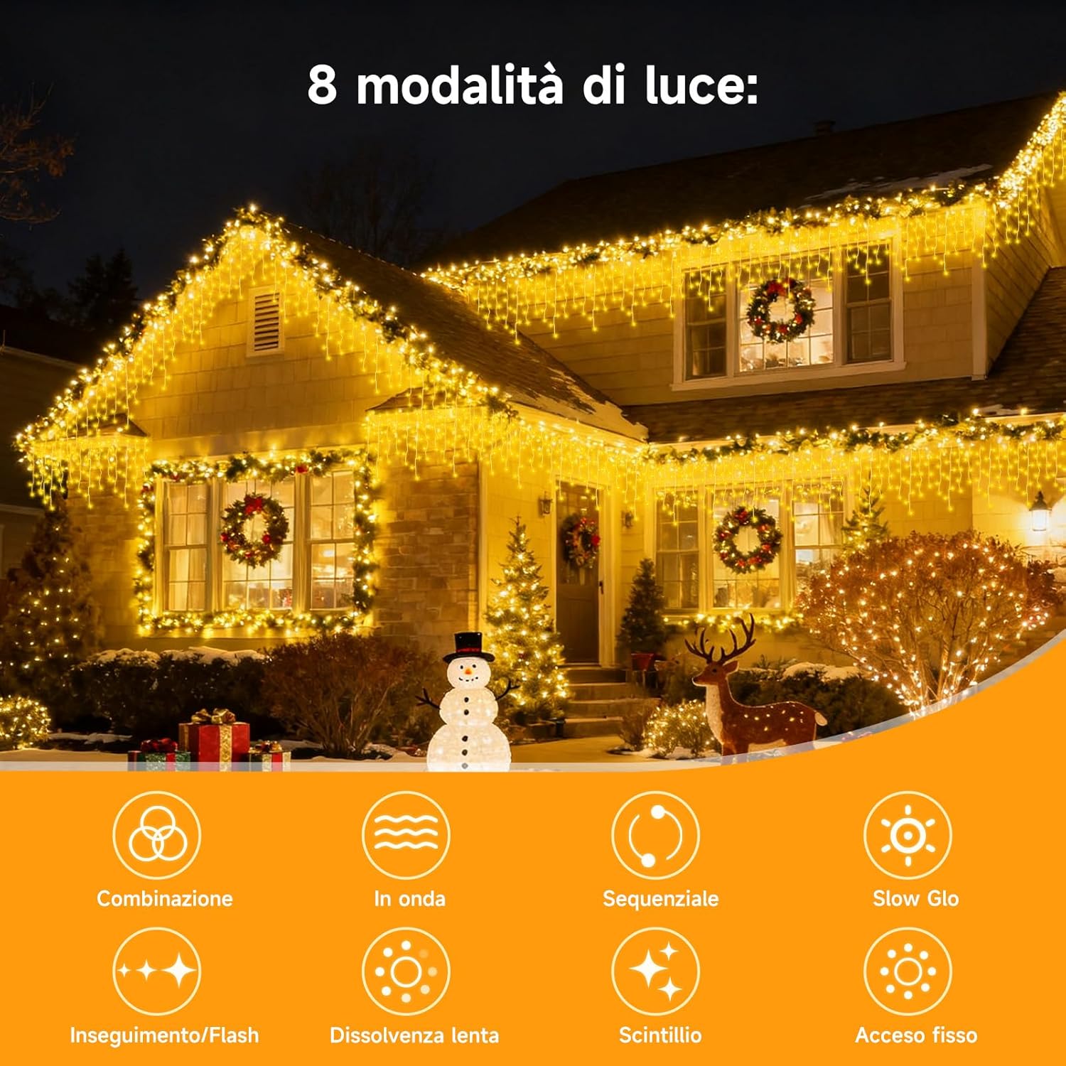 Wowdsgn Catena Luminosa Esterna 515 LED 17 Metri - immagine 2