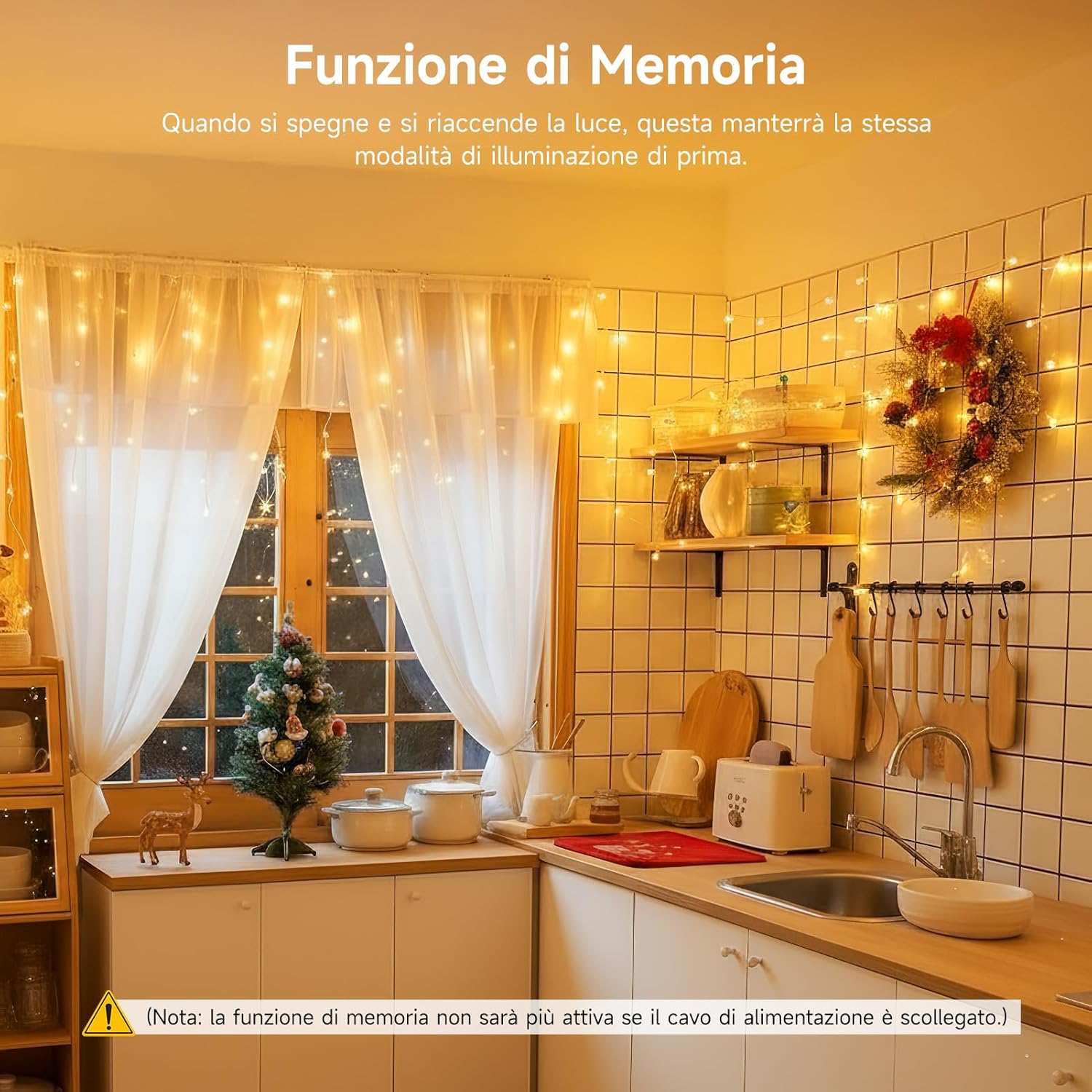 Wowdsgn Catena Luminosa Esterna 515 LED 17 Metri - immagine 7