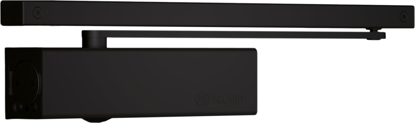 Bricard 6481023 Chiudiporta Forza 2-5 (100kg), Nero