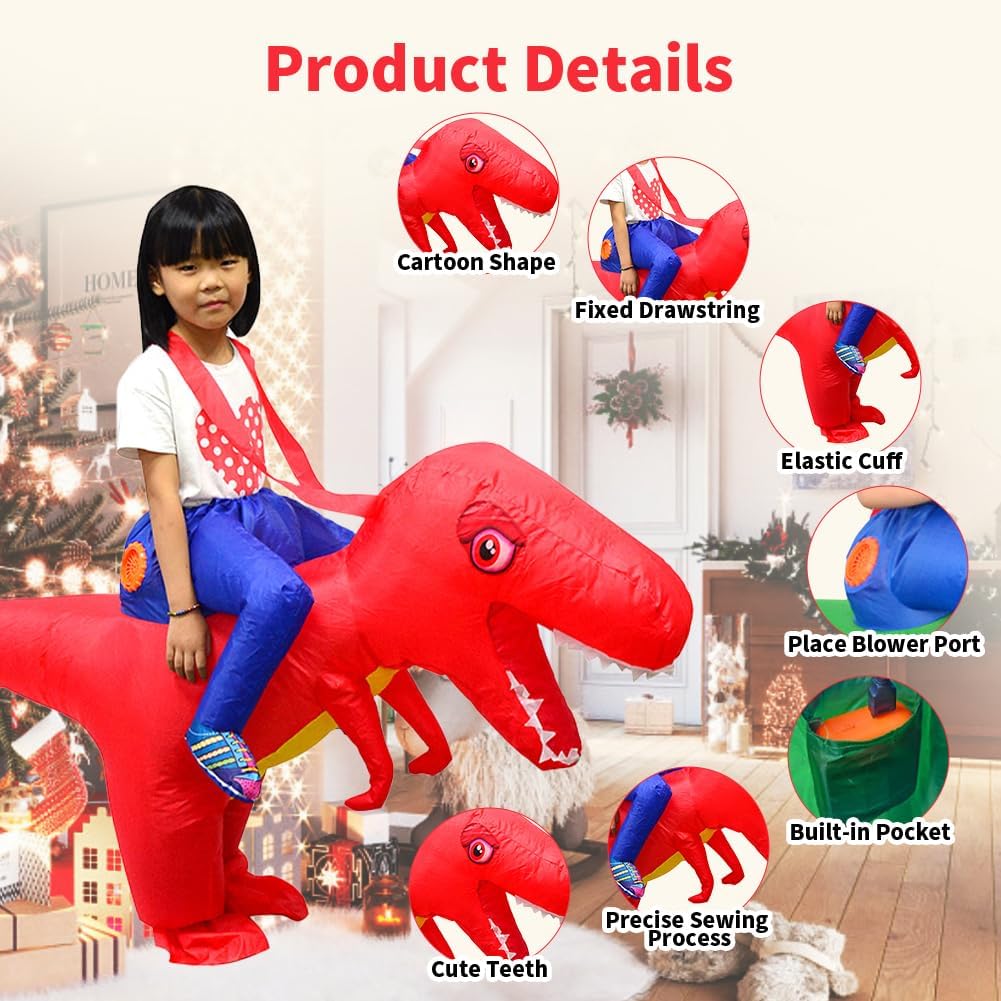 LOLANTA Costume Dinosauro Gonfiabile Stegosaurus - immagine 3