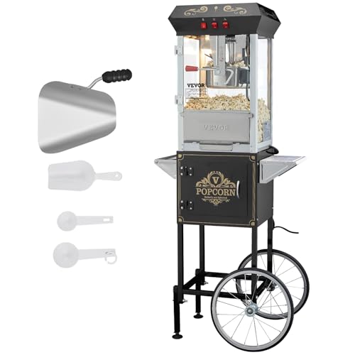 Vevor Macchina per Popcorn 850W Stile Cinema, Nero