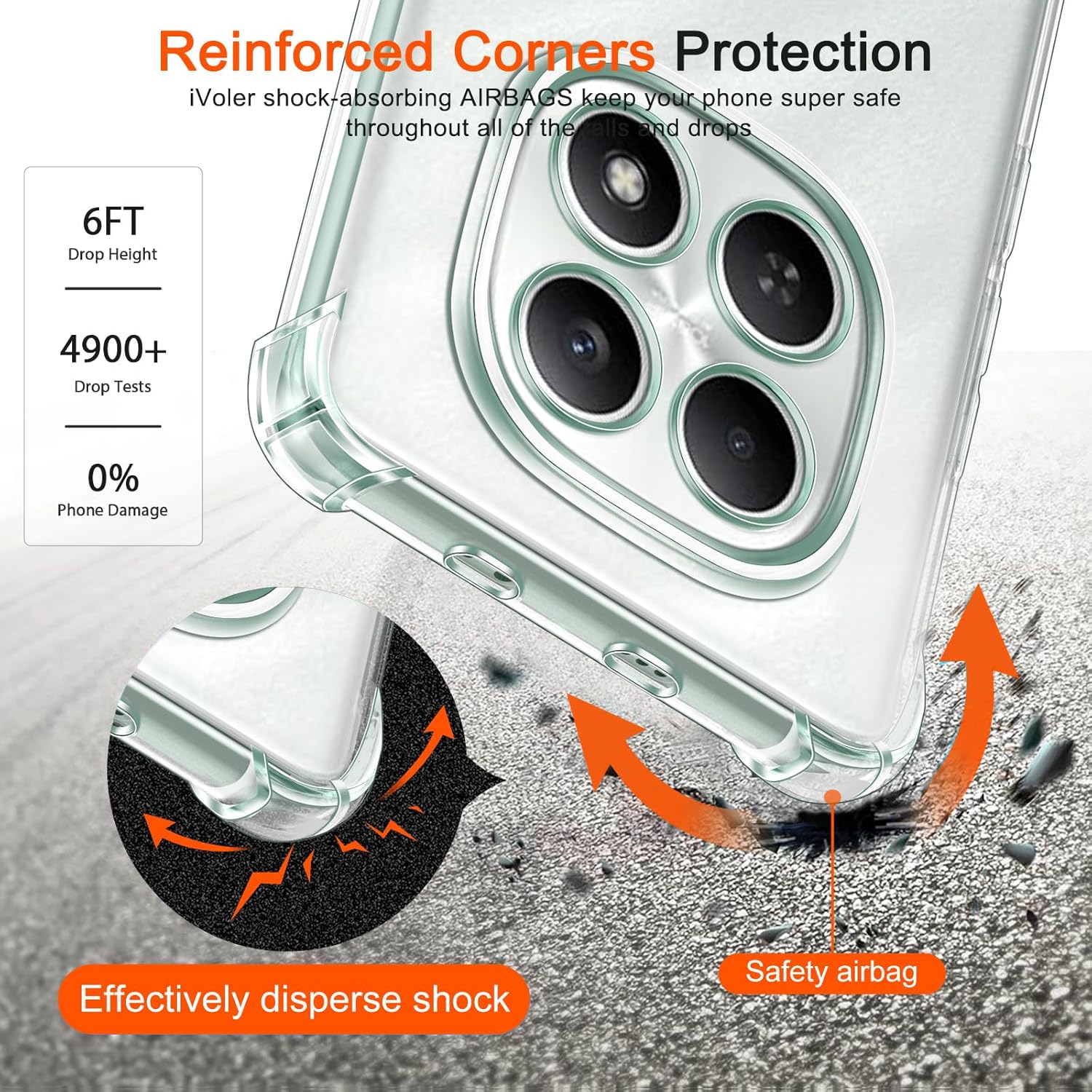 Ivoler Cover Trasparente per Xiaomi Redmi Note 15 / Poco M8 5G - immagine 3