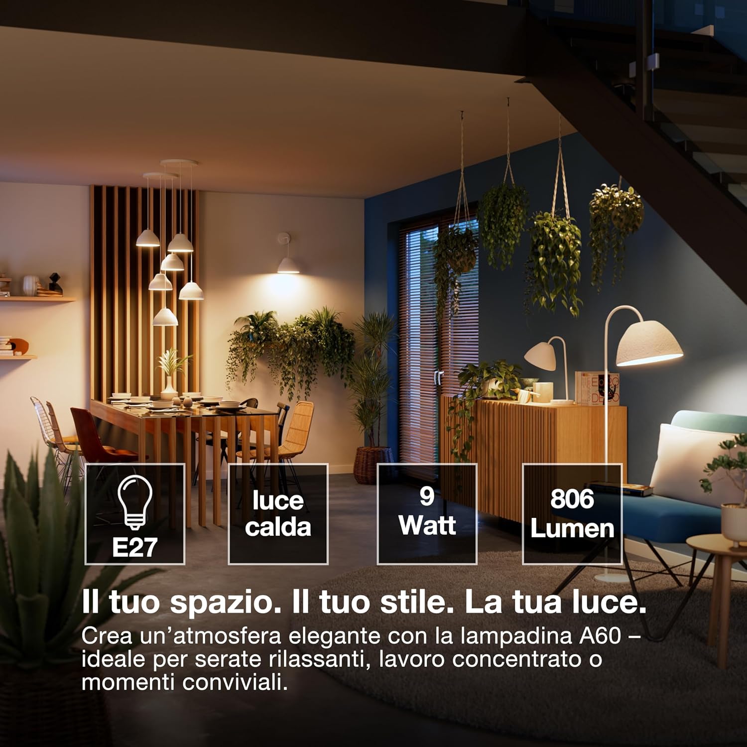 Osram Lampada LED SMART A60 E27 9W (4-Pack) - immagine 2