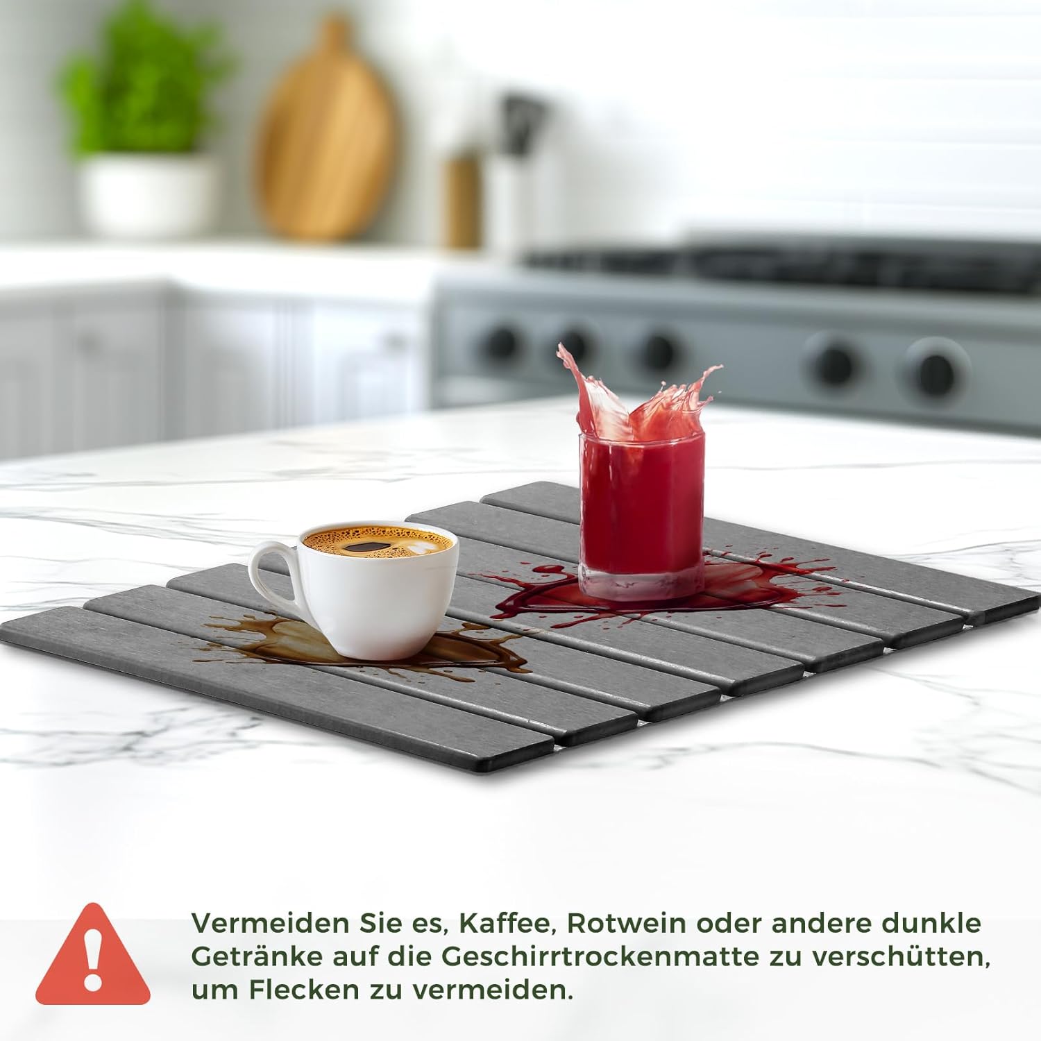 Scolapiatti 40x30cm in Terra di Diatomea - immagine 5