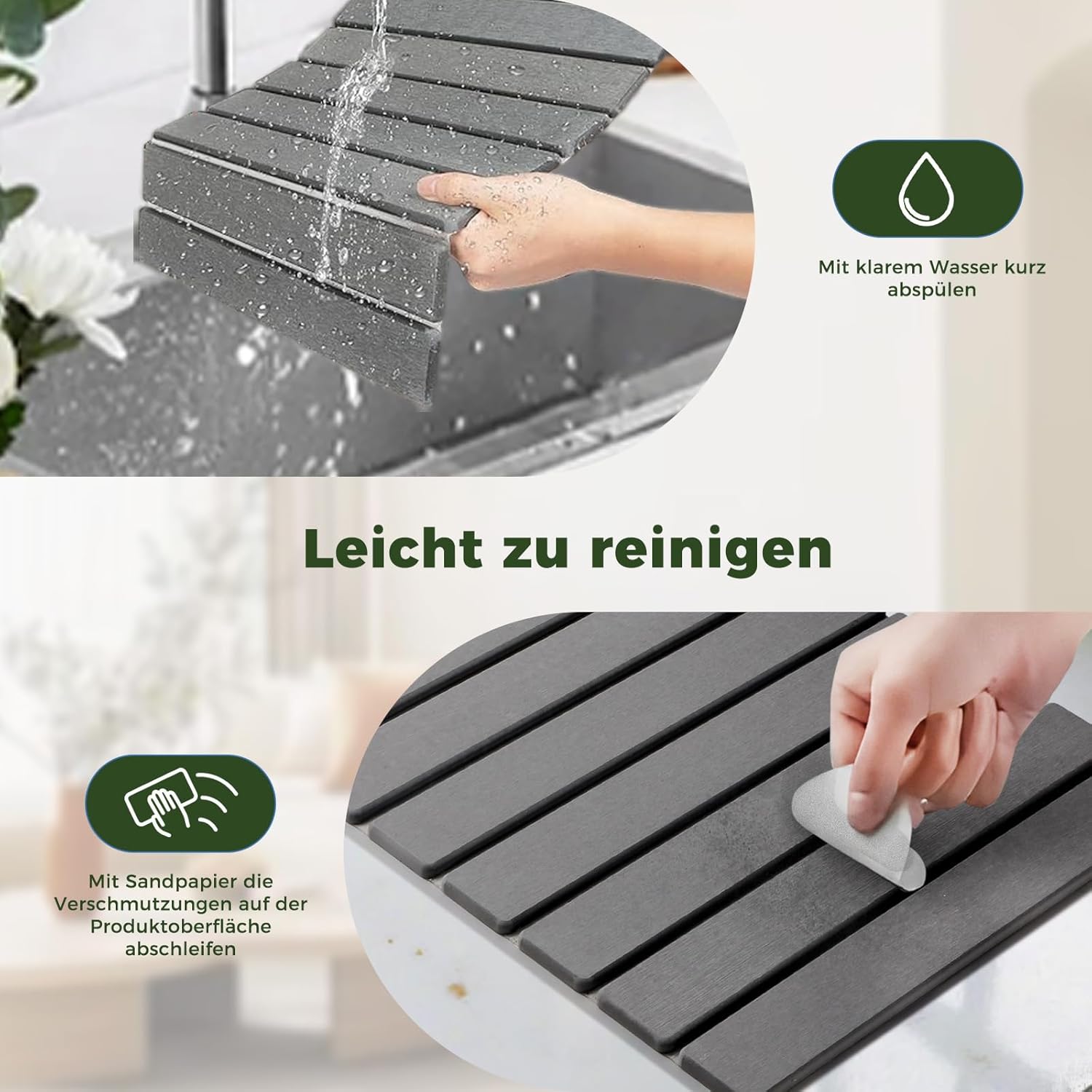 Scolapiatti 40x30cm in Terra di Diatomea - immagine 6