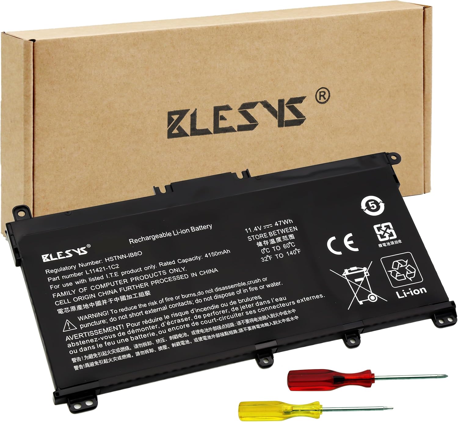 Blesys Batteria per HP Laptop 15-db Series - immagine 1