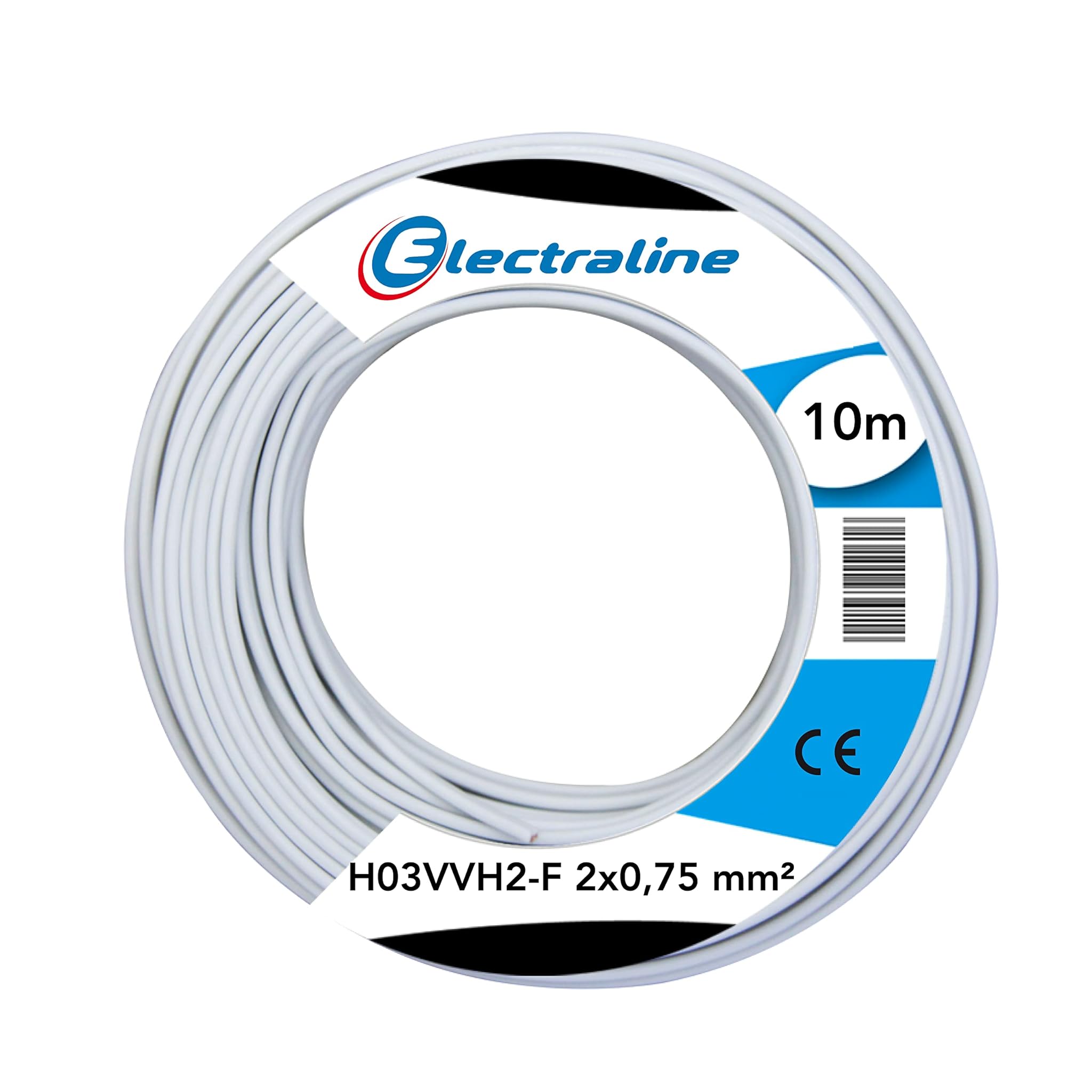 Electraline 10901 Piattina H03VVH2-F 2x0.75 mm 10 mt