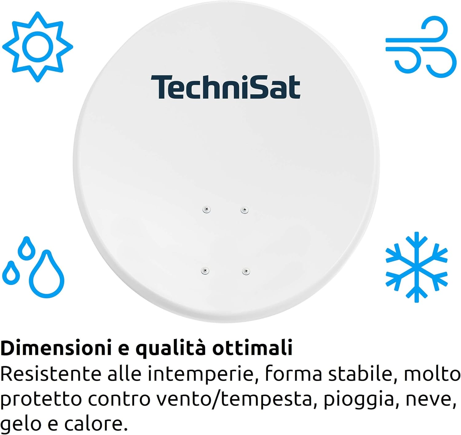 Technisat TECHNITENNE 60 - Antenna Parabolica 60cm, Grigio - immagine 6