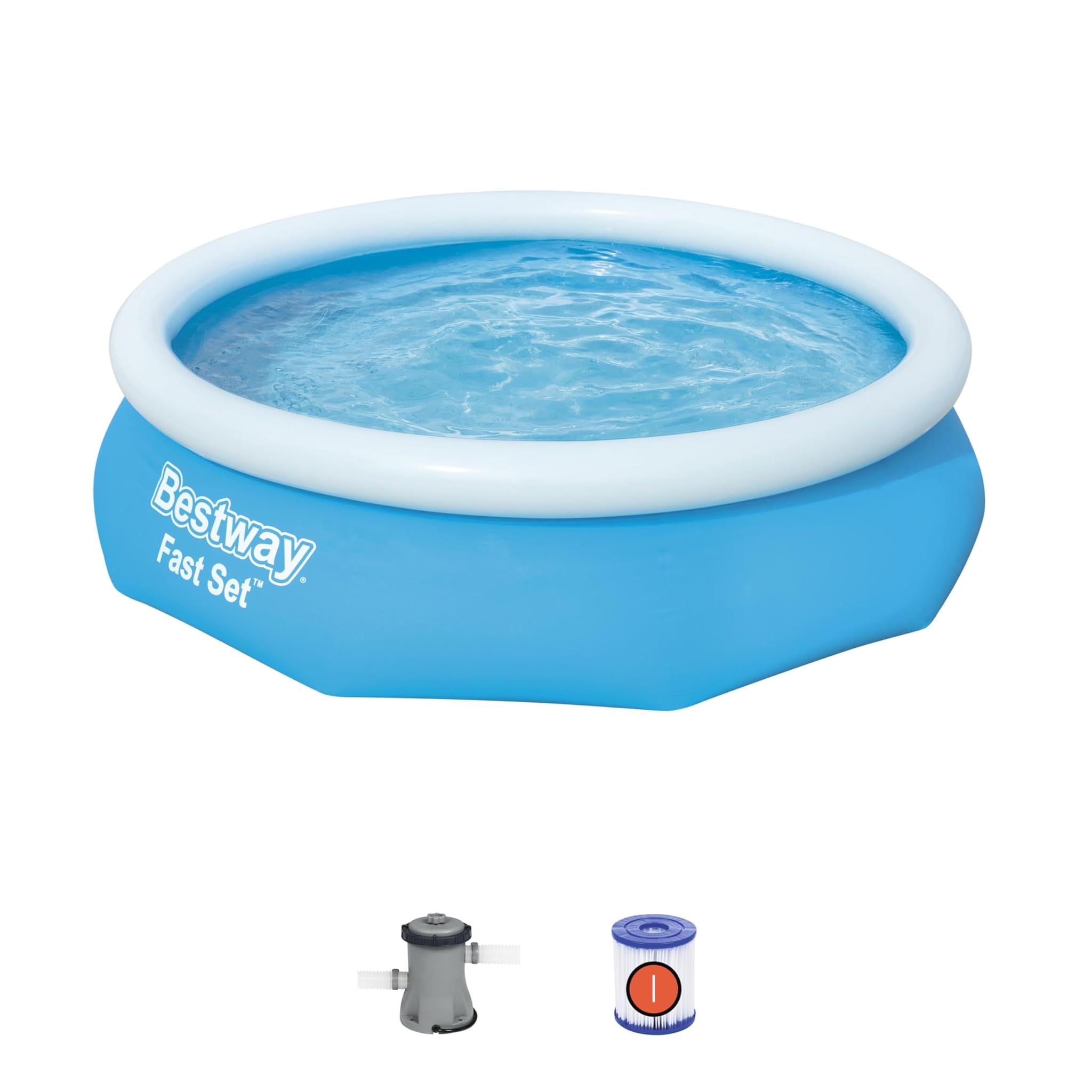 Bestway 57270 Set Piscina Gonfiabile Fast Set Rotonda da 305x76 cm
