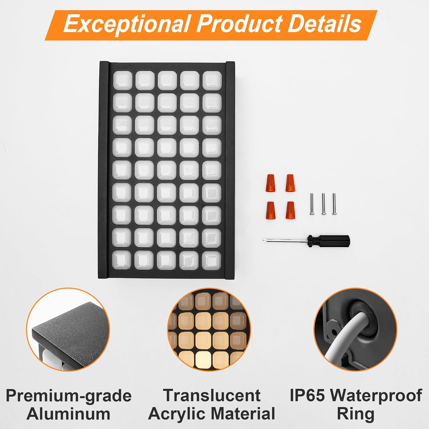 Celavy Lampada da Parete LED per Esterni 18W Antracite - immagine 5