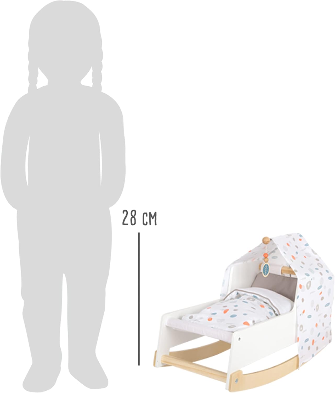 small foot 11813 Bambole Little Button - Culla a Dondolo - immagine 8