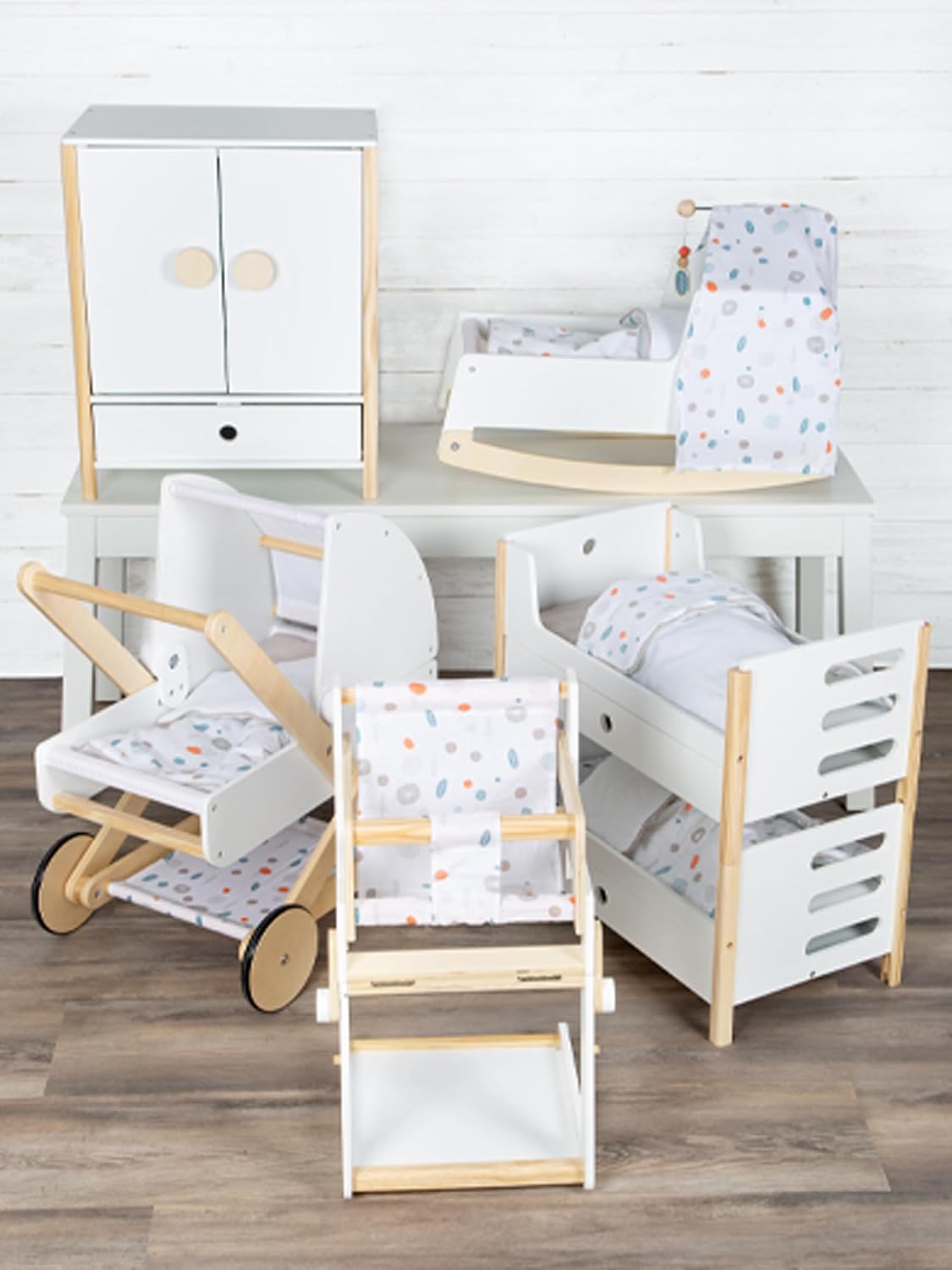 small foot 11813 Bambole Little Button - Culla a Dondolo - immagine 9