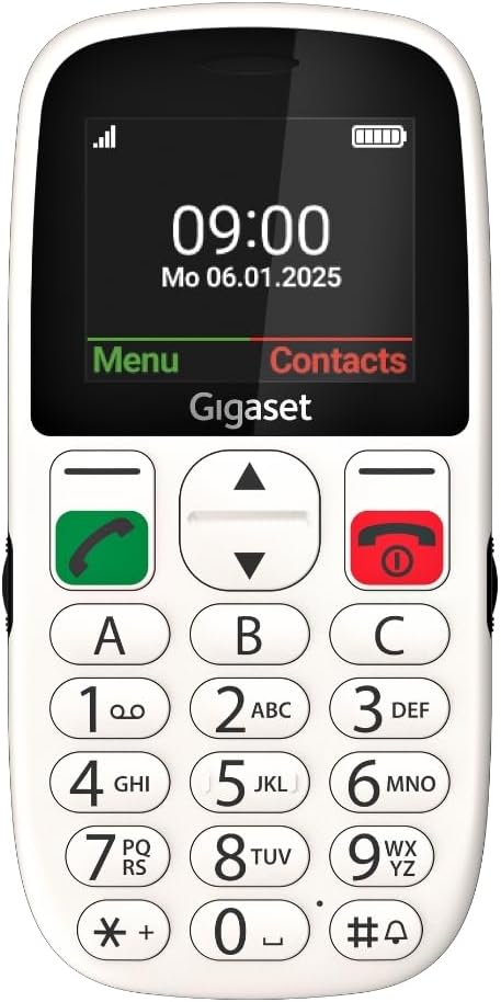 Gigaset GL395 - Telefono Cellulare per Anziani, Bianco Perla - immagine 1