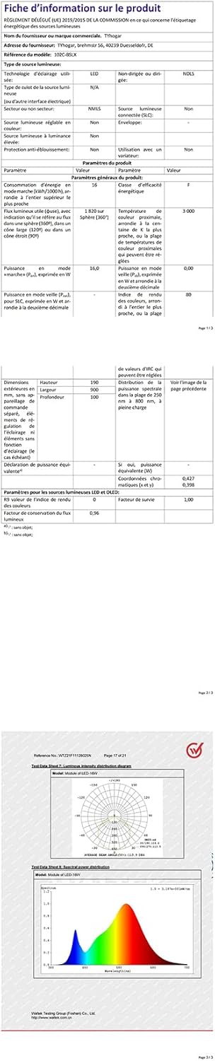 Tyhogar Lampada da Specchio Bagno LED 90cm 16W - immagine 12