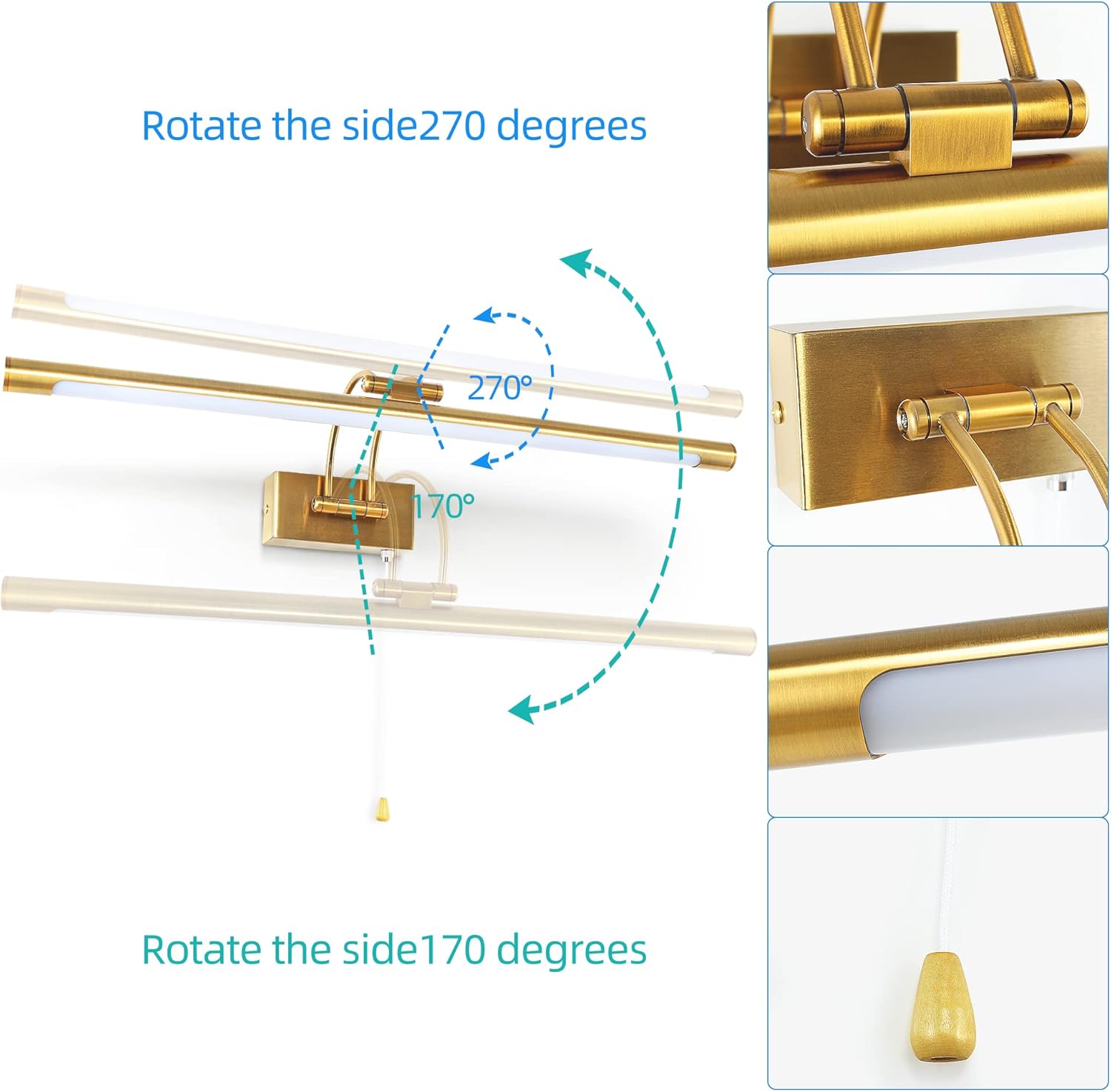 Tyhogar Lampada da Specchio Bagno LED 90cm 16W - immagine 5