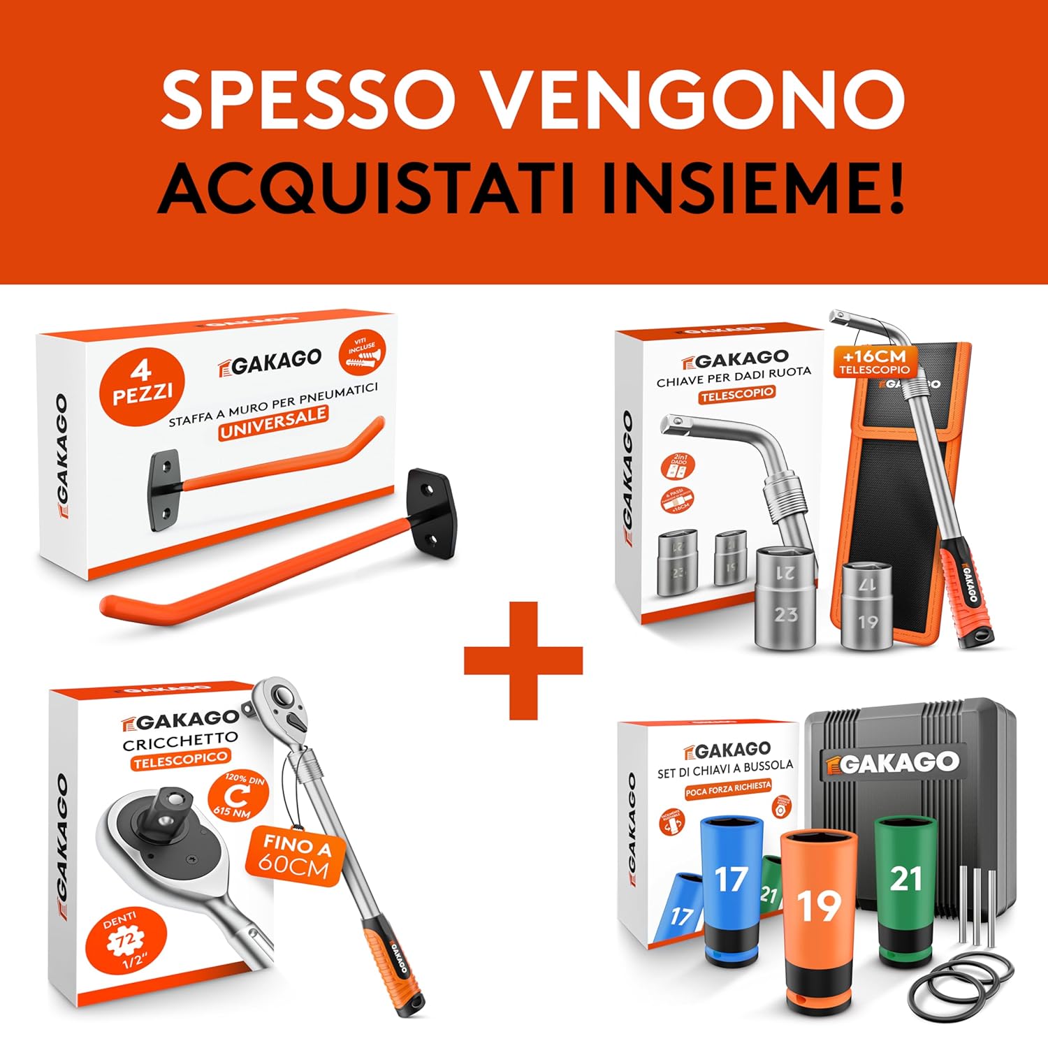 Gakago Gonfiatore Pneumatici con Manometro 0-12 bar - immagine 6