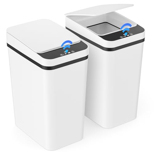 Cestino Bagno Pattumiera Intelligente 12L (2 Pezzi)