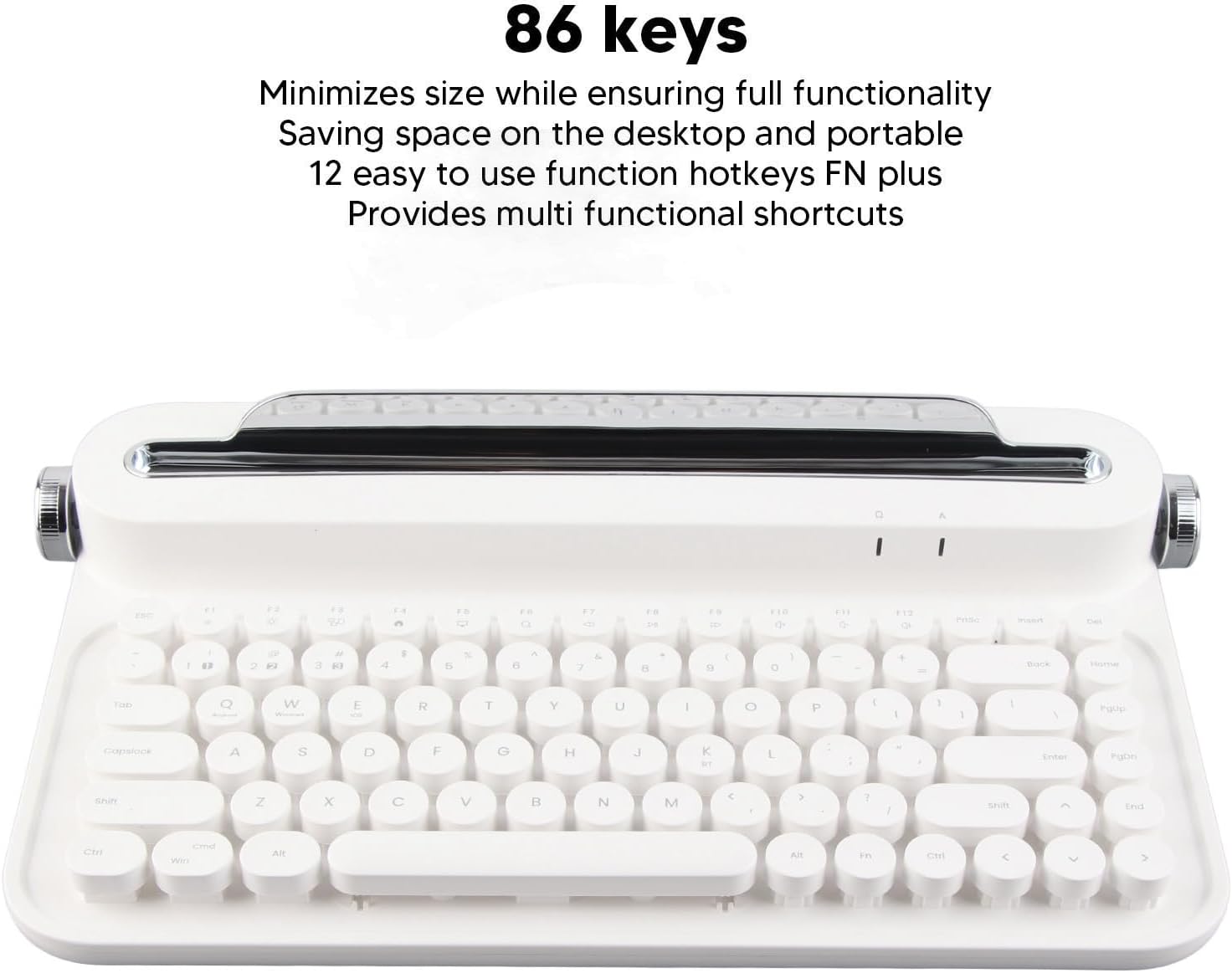 Tastiera Bluetooth Retrò 86 Tasti - immagine 3