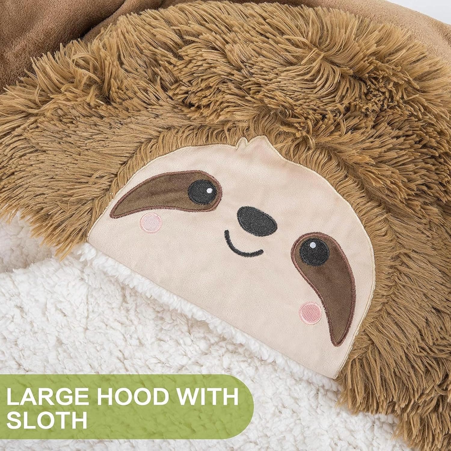 Bradipo Coperta con Maniche Indossabile 160x130cm - immagine 2