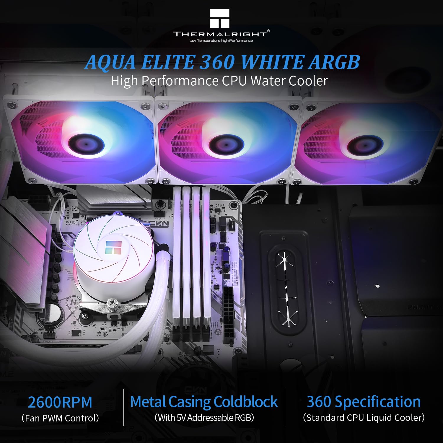 Thermalright Aqua Elite 360 - Raffreddatore CPU Liquido ARGB - immagine 1