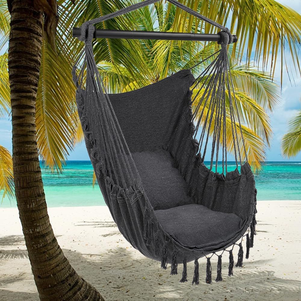 Poltrona Sospesa da Giardino con 2 Cuscini e Borsa - immagine 6