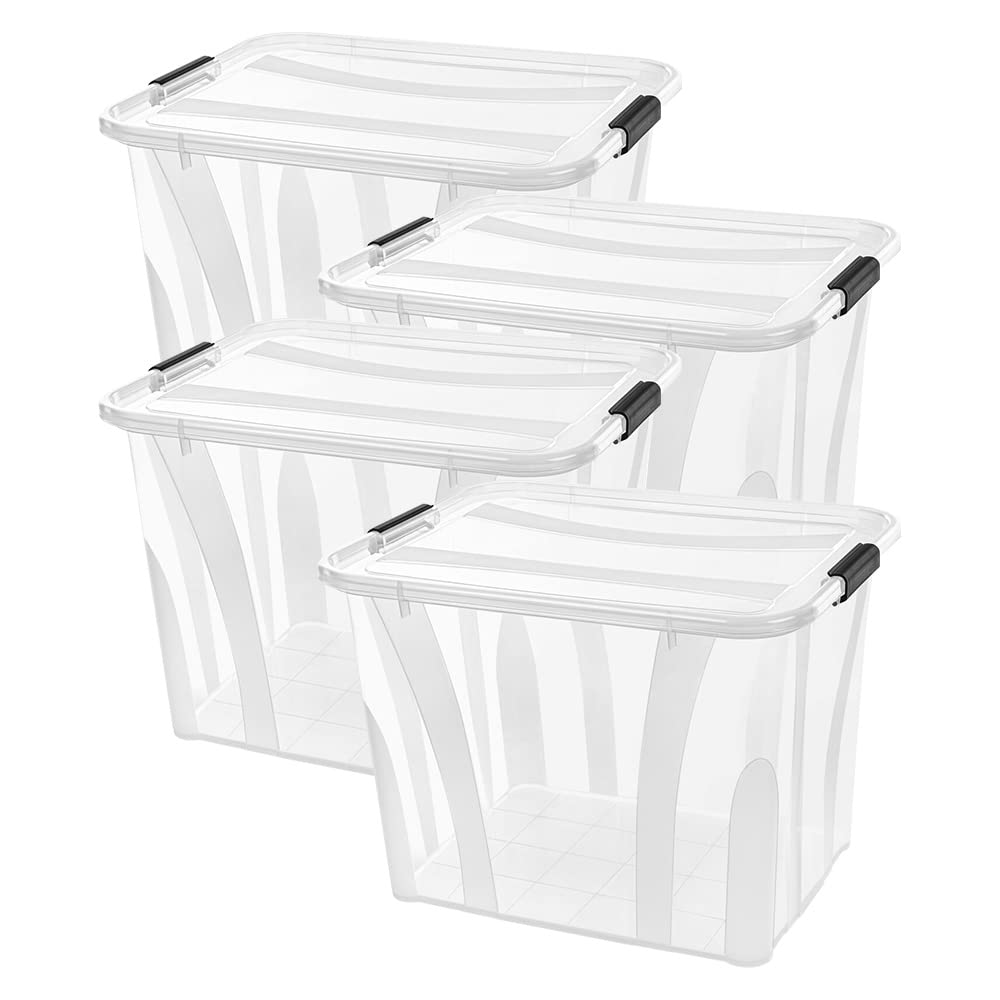 Anzio - Scatola portaoggetti da 55 l, 4 pezzi