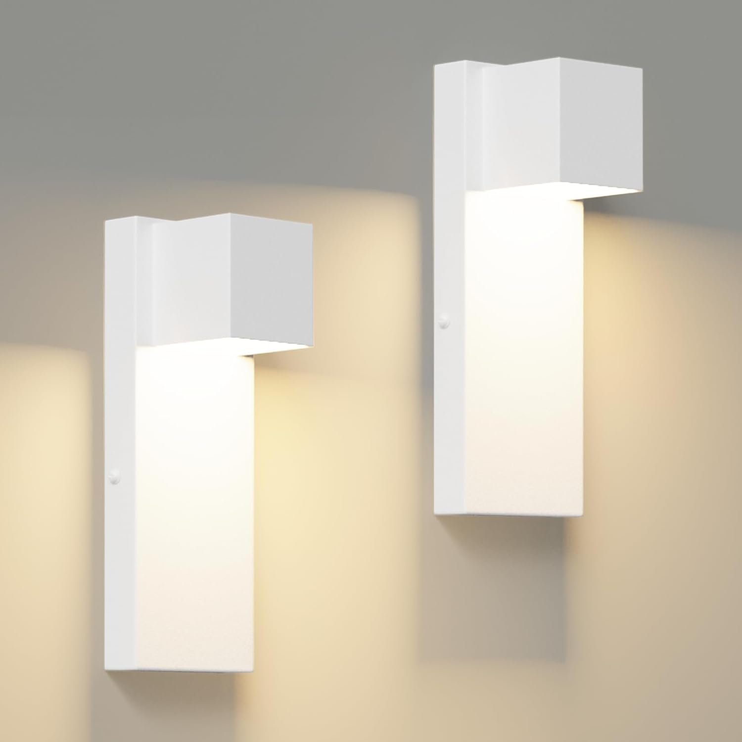 K-bright Applique LED da Esterno 16W, 2 Pezzi, Bianco - immagine 9