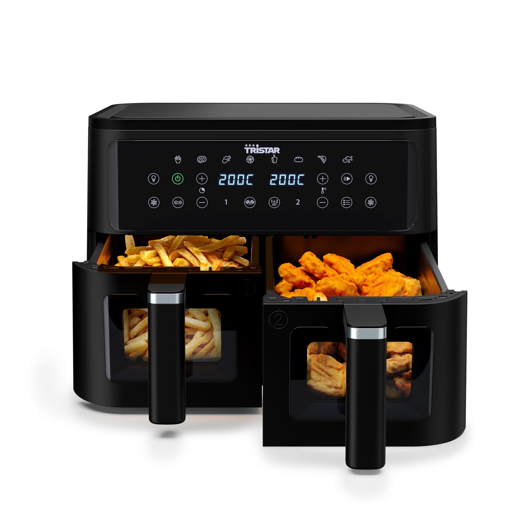 Tristar Friggitrice ad Aria Doppio Cestello 9L