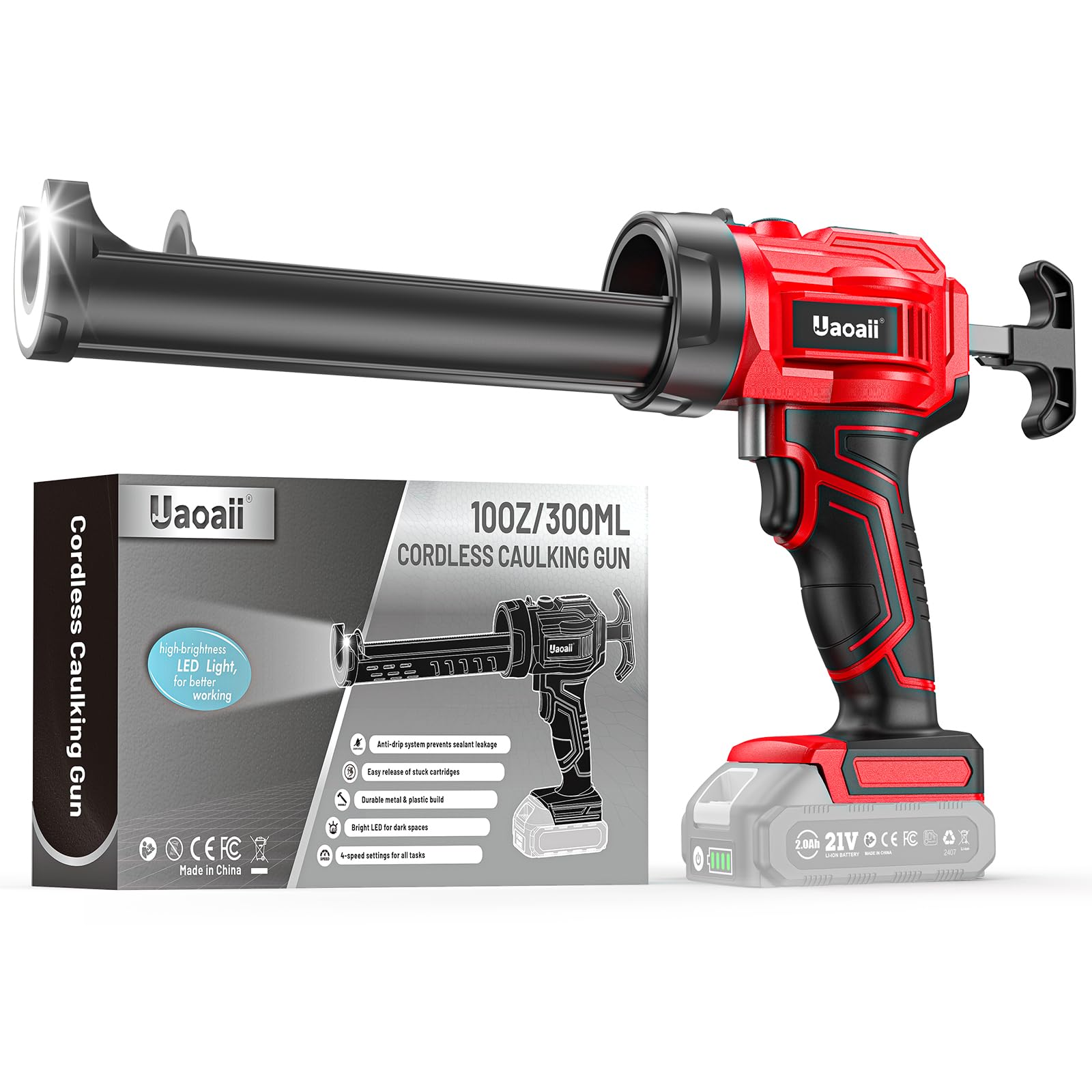 Pistola Silicone a Batteria 10 oz/300 ml