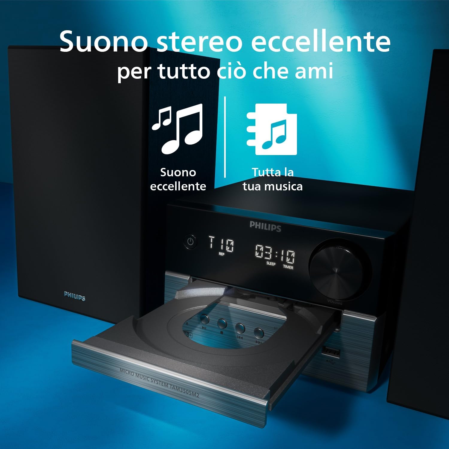 Philips TAM3505M2 - Sistema Micro Hifi 20W - immagine 3