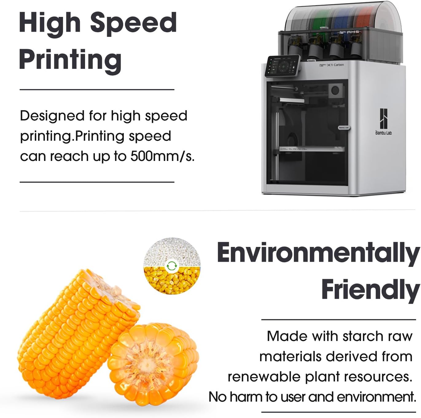 Esun PLA Refill Filamento 1,75mm per Stampa 3D, Bianco Freddo-4KG - immagine 3