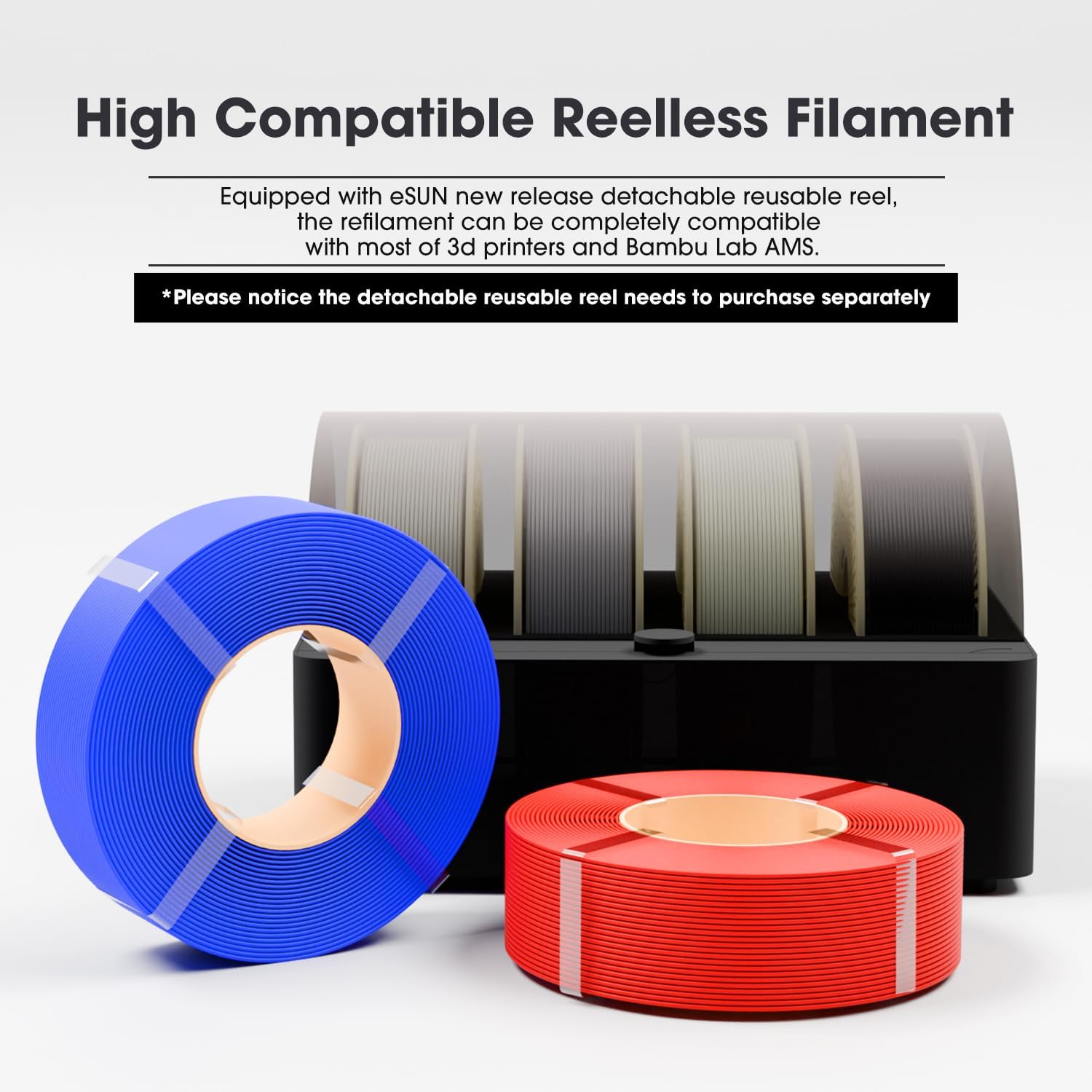 Esun PLA Refill Filamento 1,75mm per Stampa 3D, Bianco Freddo-4KG - immagine 5