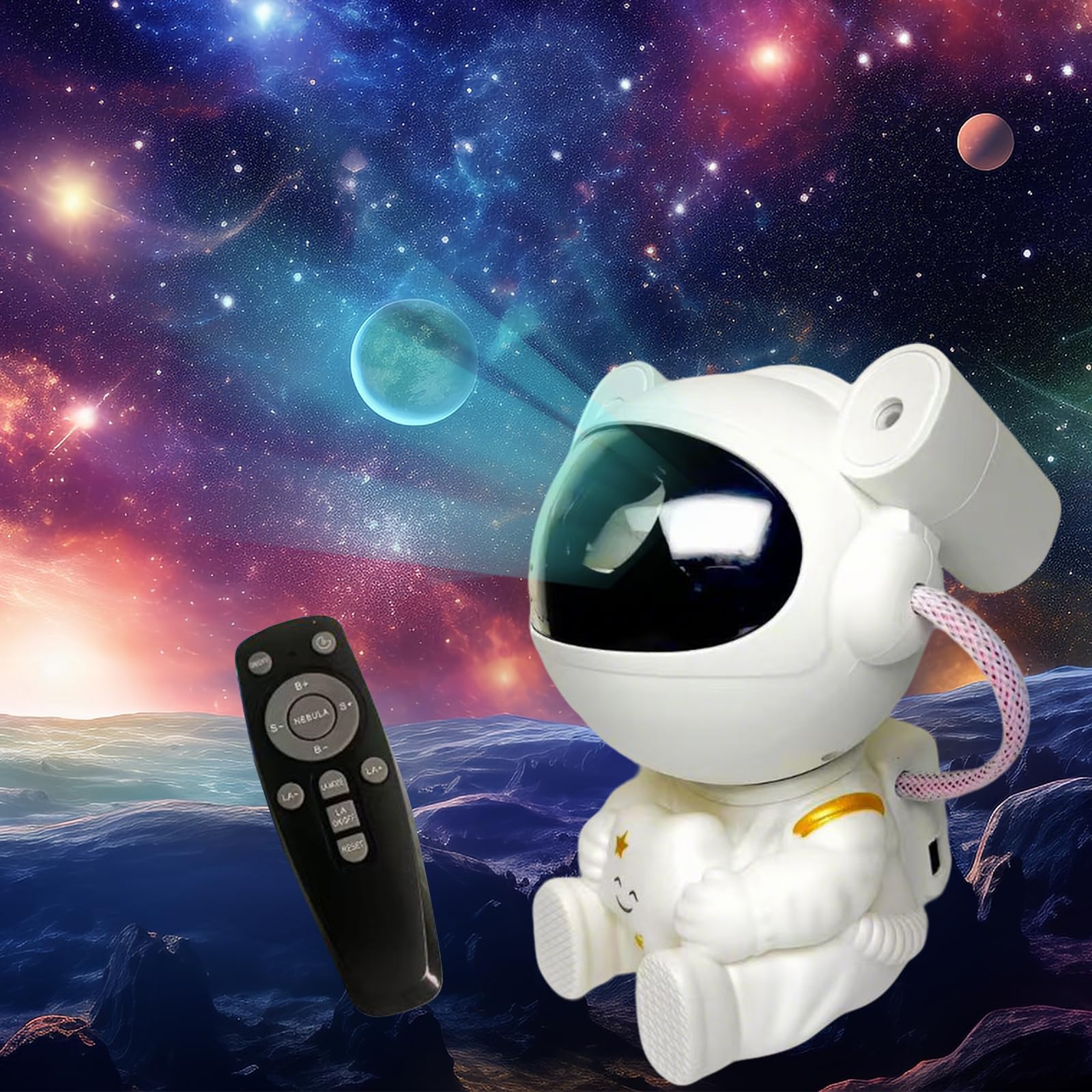 Proiettore Stelle Astronauta LED con Telecomando