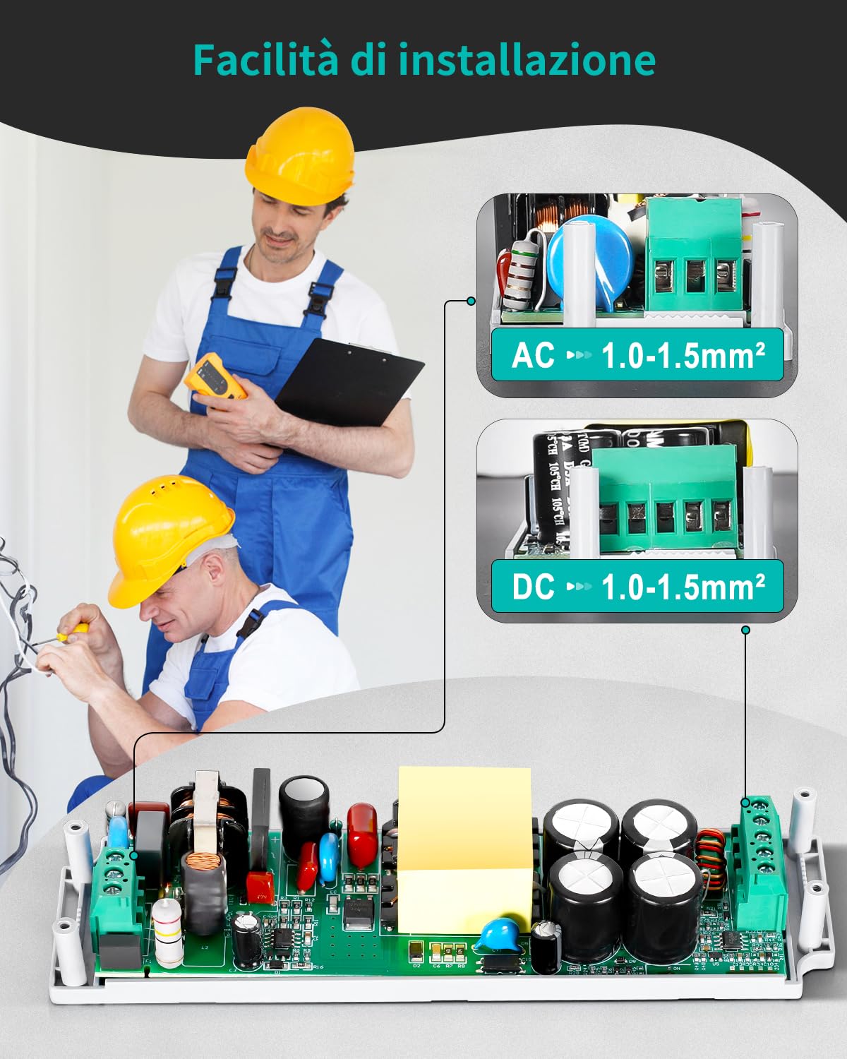 Reylax Trasformatore LED 12V 80W Dimmerabile - immagine 5