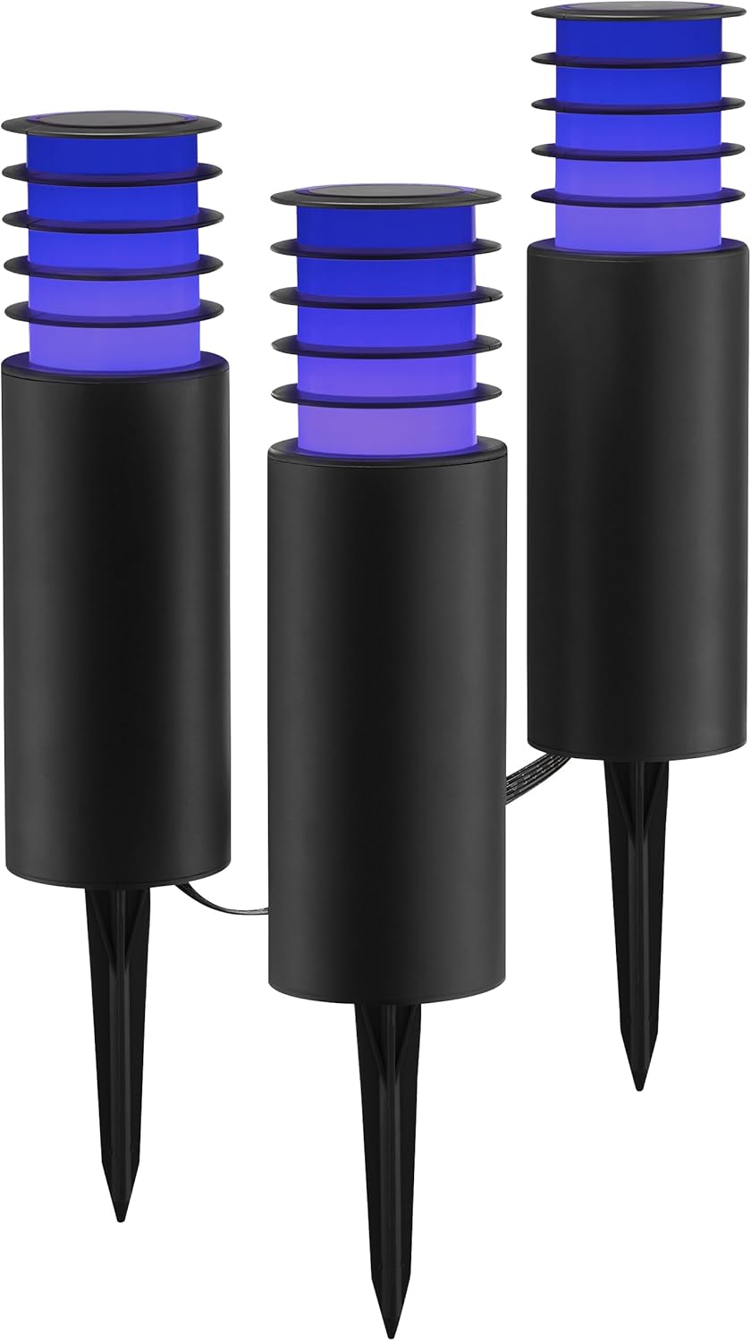 Brilliant Lampada da esterno Caruso - Set 3 spiedini da giardino - immagine 5