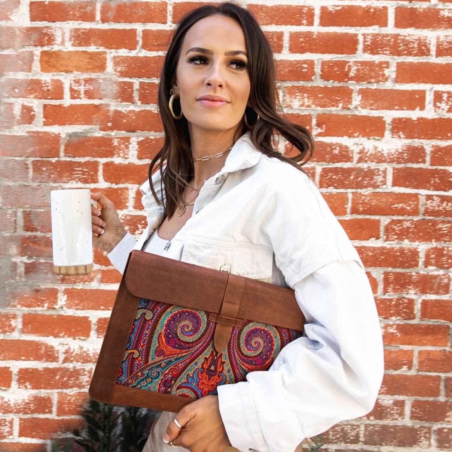 Londo Borsa in Pelle di Grano Superiore per MacBook - immagine 4