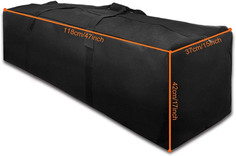 INFANZIA Borsa Sportiva Extra Grande con Cerniera, Nero - immagine 7